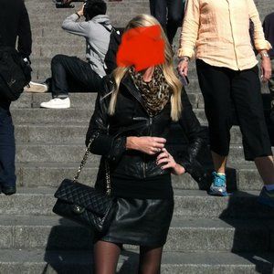 TART XS LEATHER & SPANDEX BLACK SKIRT SIZE XS $275 RETAIL